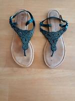 Sandalen Tamaris/Gr.38 schwarz mit Glitzersteinen Baden-Württemberg - Göppingen Vorschau
