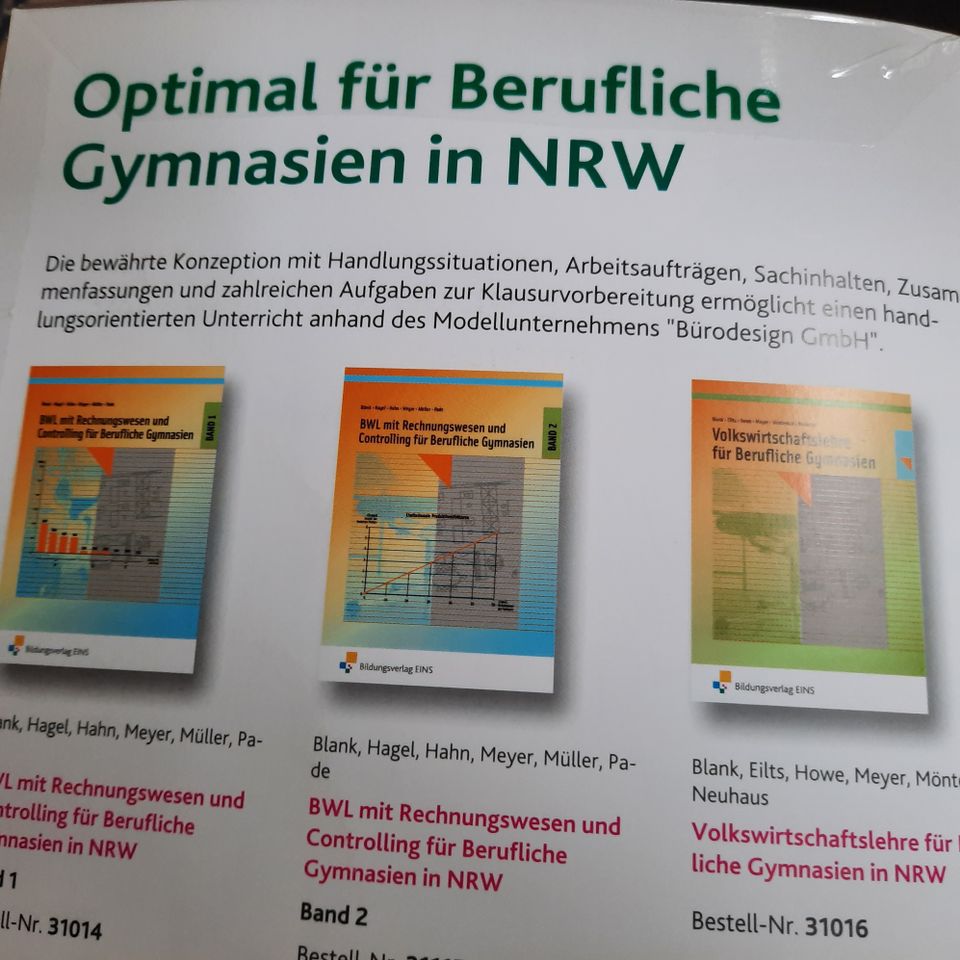 BWL- Buch Rechnungswesen u. Controlling für Berufliche Gymnasien in Düsseldorf
