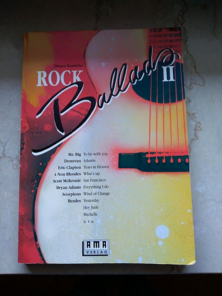Notenbuch Rockballads II in Weihmichl