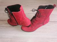 Damen Stiefelette 41 neuwertig rot chic Thüringen - Weida Vorschau