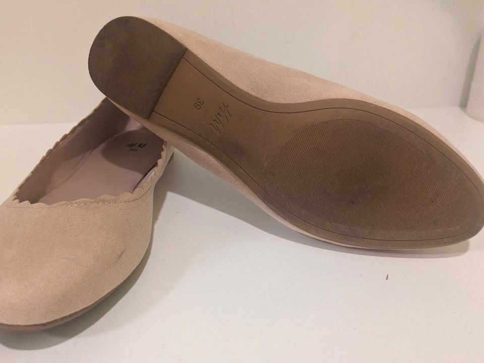 Ballerinas H&M Sommer Schuhe Gr 38 39 Nude in Düsseldorf