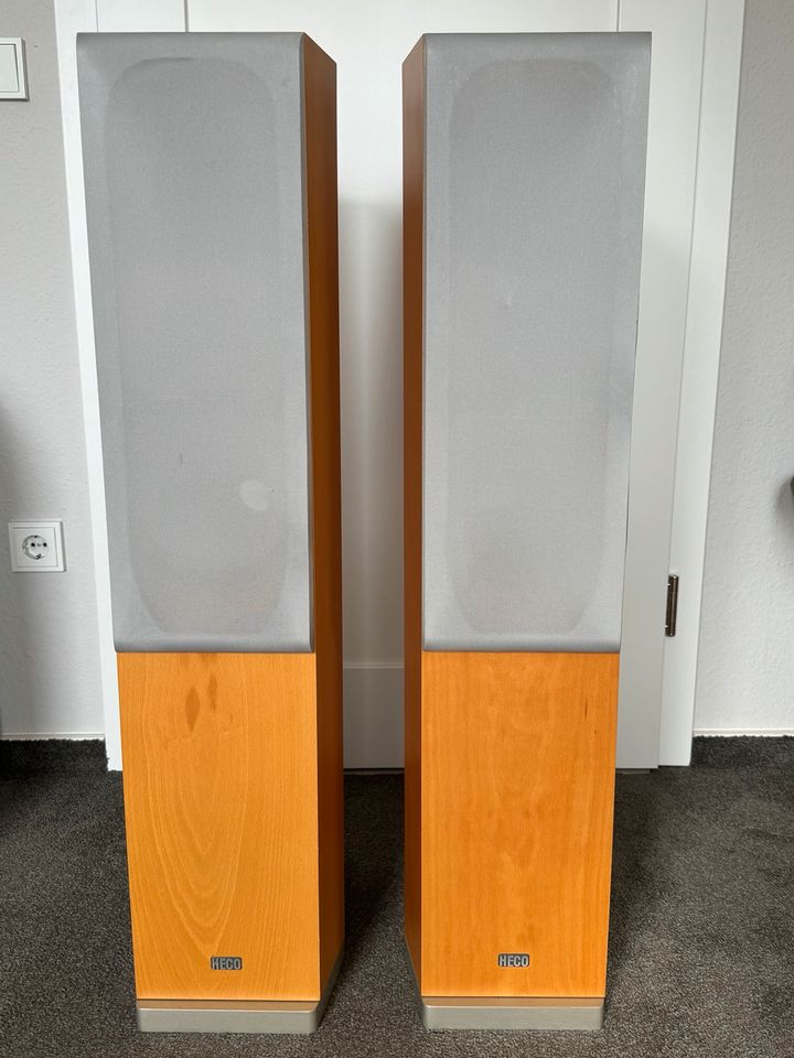 2x HECO Elan/Celan 500 Lautsprechergehäuse Buche in Stuhr