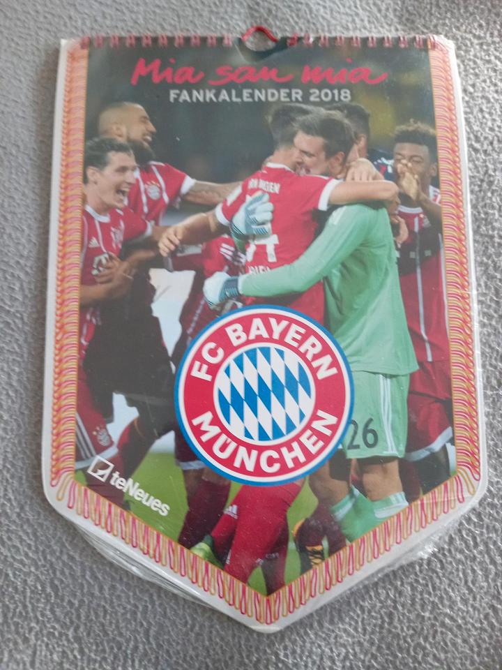 FCB Fankalender 2018 "Mia san mia " in OVP"je Monat Spielerfotos" in Rosenheim