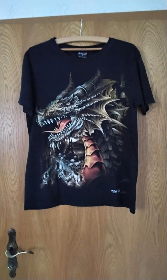 T-shirt Gr.M ,,Dragon,,schwarz Top in Hundsbach