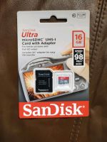 Sandisk ultra microsdhc uhs-i 16gb Micro SD+Adapter Nordrhein-Westfalen - Büren Vorschau