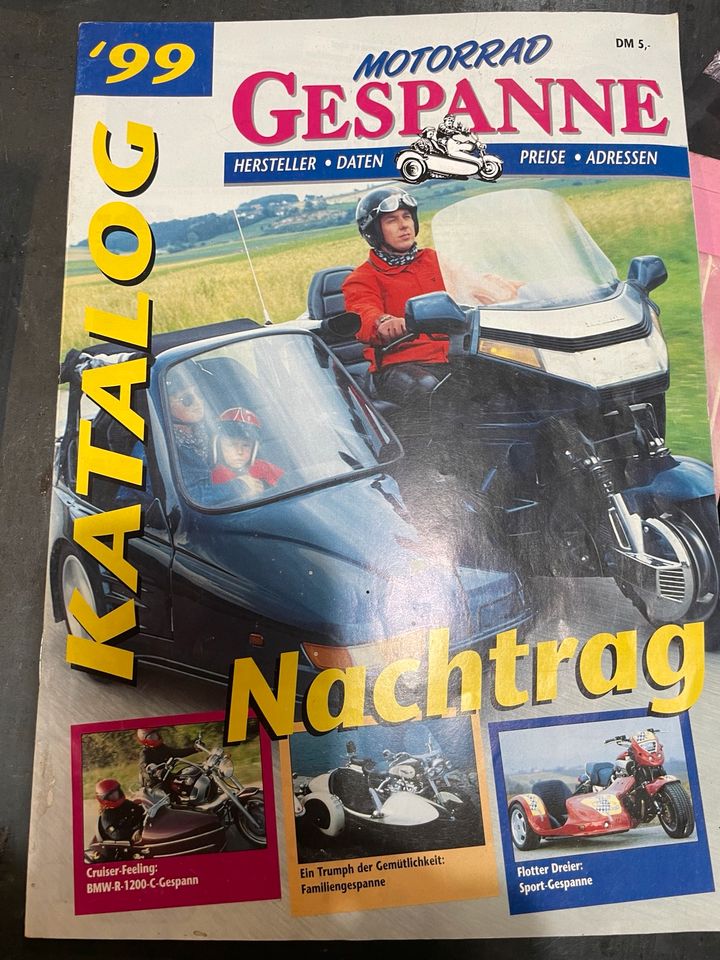 Motorrad Gespanne Katalog 1997 1999 2005 in Nordholz