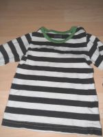 Baby Langarmshirt Gr. 80 H&M braun-weiß gestreift mit grün Bayern - Blaichach Vorschau