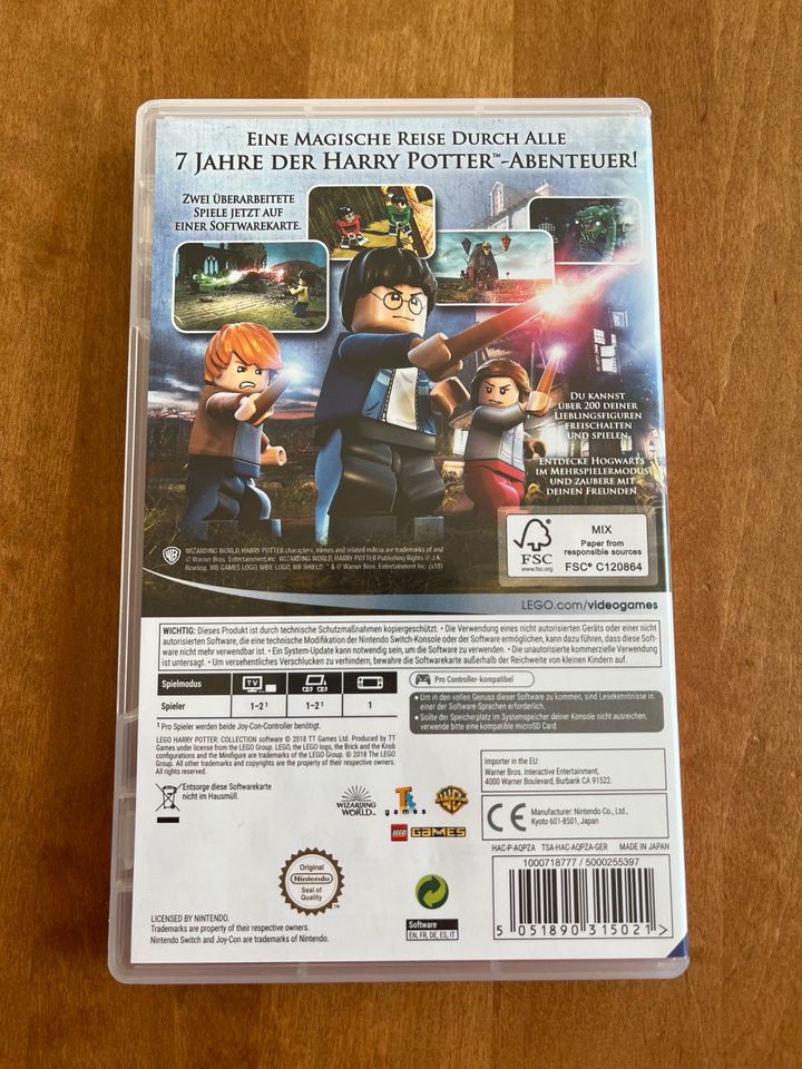 Nintendo Switch Spiel Lego Harry Potter alle Jahre, OVP, CIB in Lehrte