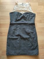 SPORTMAX MAX MARA Damen Kleid mit Spitzen-Ausschnitt Grau Gr. S Baden-Württemberg - Plochingen Vorschau