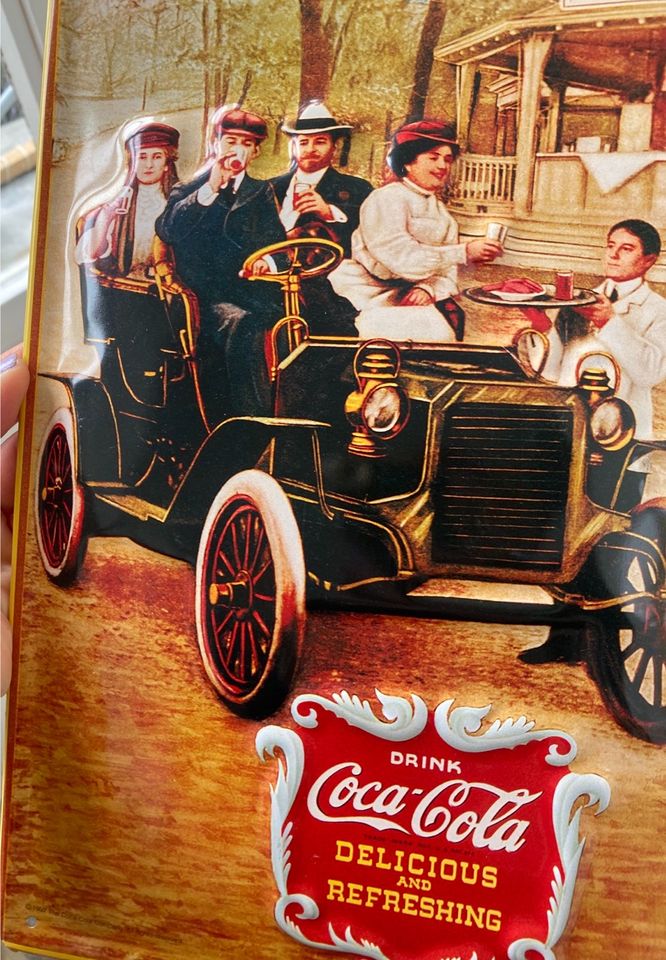 Coca Cola Blechschild Reklame in Berlin