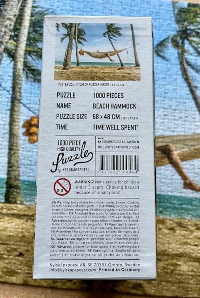 High Quality Puzzle "Beach Hammock", 1000 Teile in Leipzig