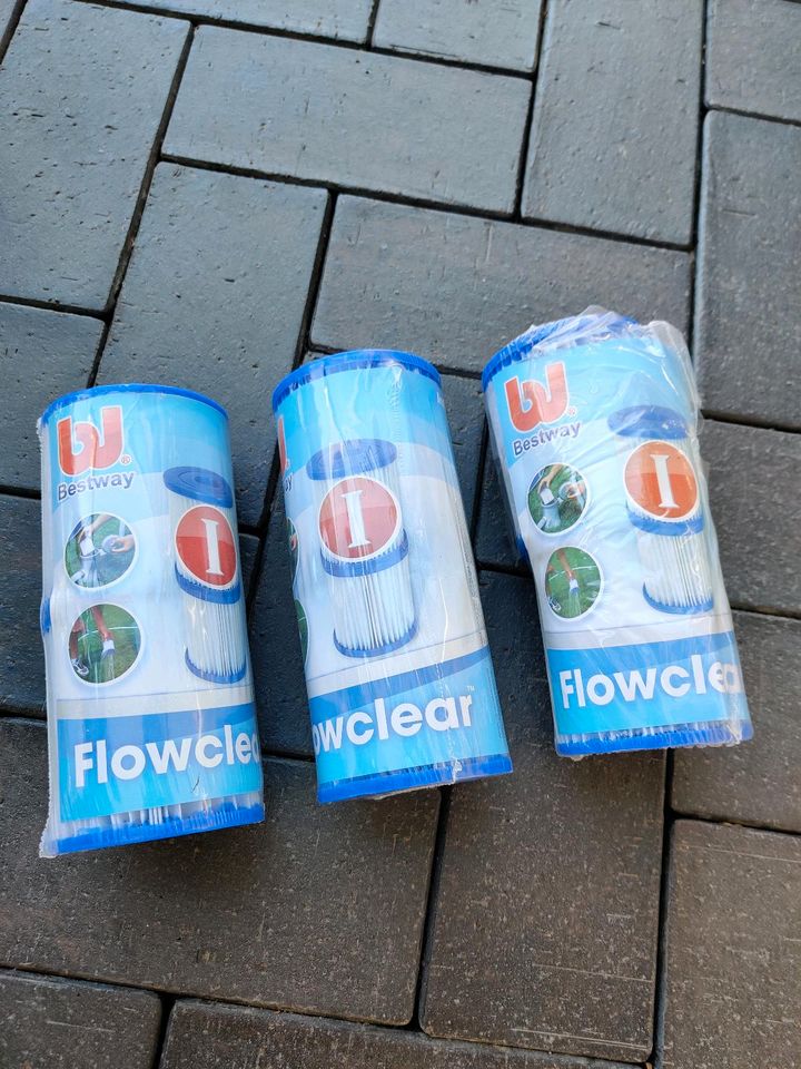 Bestway Filterkartuschen Flowclear, Größe 1, unbenutzt in Heilbad Heiligenstadt