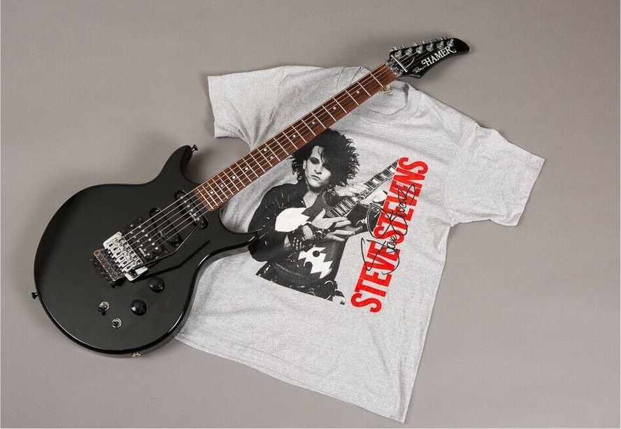 1986 Hamer Steve Stevens HSS, black inkl original 80s T-shirt in Herne