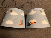 2 tolle Lampenschirme Kinder( Stoff Vögel Wolken blau) Stoffkabel Bayern - Kumhausen Vorschau