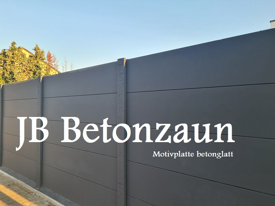 8m moderner Zaun Betonzaun Sichtschutzzaun Zaunbau Sichtschutz in Gummersbach