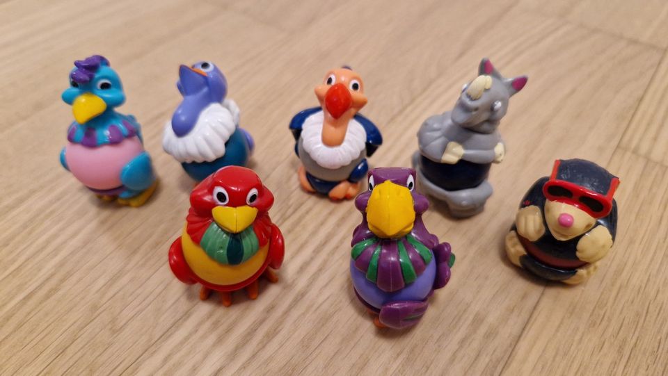 Ü-Ei KINDER ÜBERRASCHUNGSSET - KUGELVÖGEL und TIERE 1995 in Neuhausen