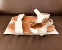 Marc O'Polo Damen Sandalen Sandaletten weiß Leder Größe 42 günsti Bremen - Huchting Vorschau