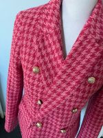 NEXT Blazer Jacke Bouclé Hahnentritt pink rosa Gold Gr. 36 Brandenburg - Woltersdorf Vorschau