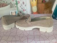 Schuhe Chunky Loafer beige 5th Avenue echt Leder neuwertig Niedersachsen - Langwedel Vorschau