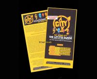 Flyer "50 Jahre CITY - DIE LETZTE RUNDE" Am Fenster no DDR AMIGA Sachsen-Anhalt - Magdeburg Vorschau