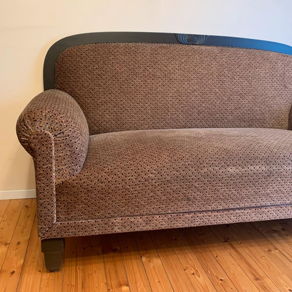 Kleine Couch Sofa Antik Vintage 20er Jahre 2-Sitzer Samt Bank in Meeder