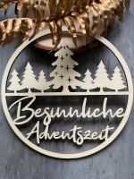 Dekoschild Besinnliche Adventszeit Türschild Holz Winter Geschenk Nordrhein-Westfalen - Bad Salzuflen Vorschau