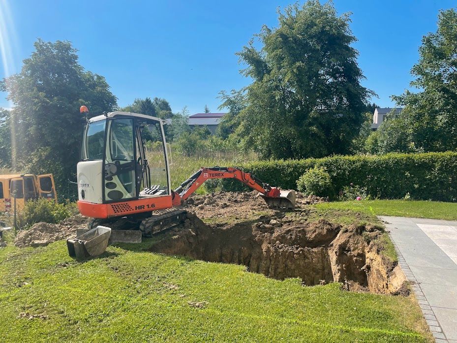 Nutz die Kraft des Regens - Regenwasserzisternen / Sickerschächte in Gachenbach