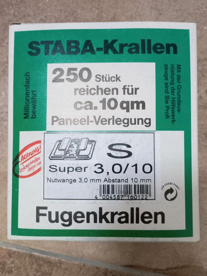 Staba Krallen 3,0/10 / Paneel-Verlegung in Langenau