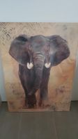 Afrika, Elefanten Bild. Kunstdruck auf Holz 80x 58 cm Nordrhein-Westfalen - Schleiden Vorschau