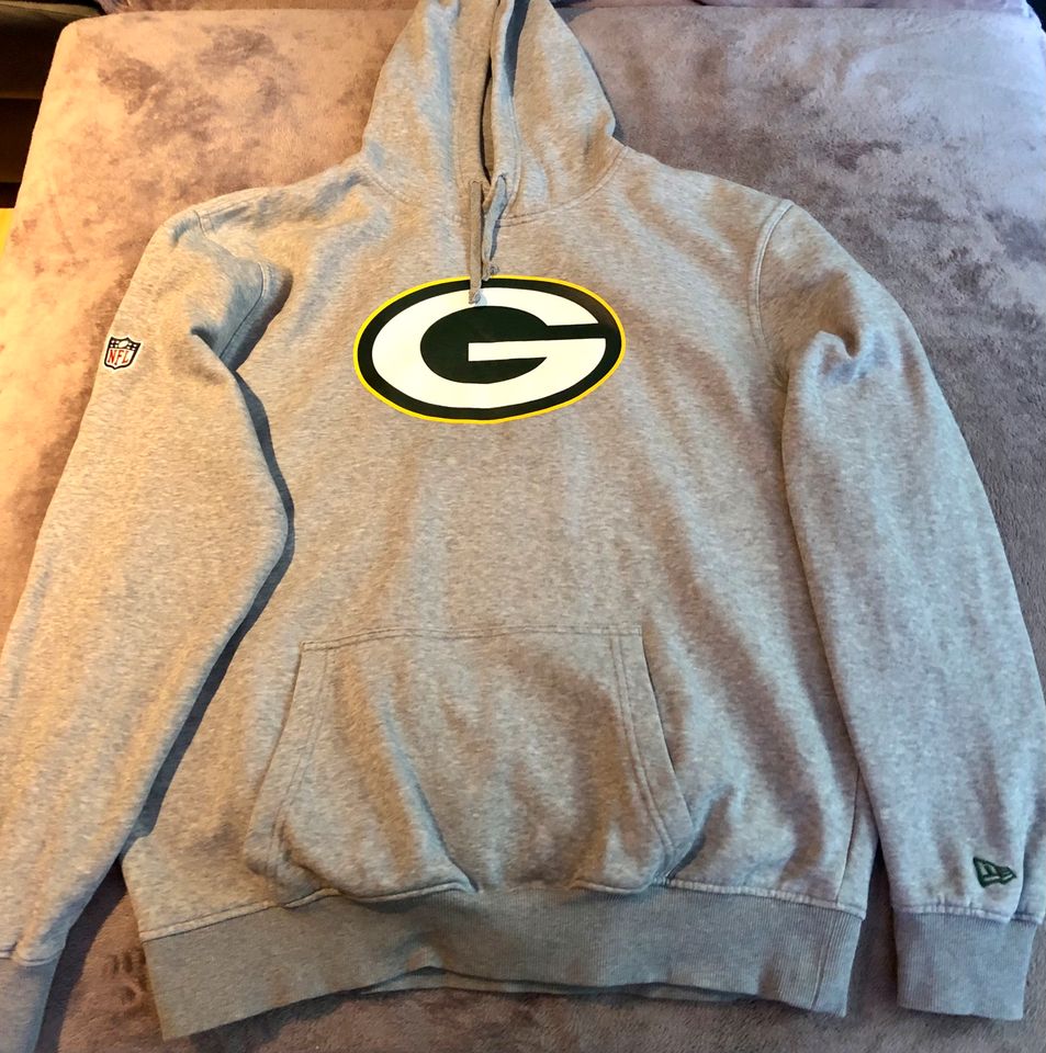 Green Bay Packers NFL New Era Hoody Gr. XL Top Zustand Kaputzenpu in Worms