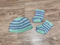 Gestrickte Mütze und Schühchen Newborn Hessen - Bensheim Vorschau