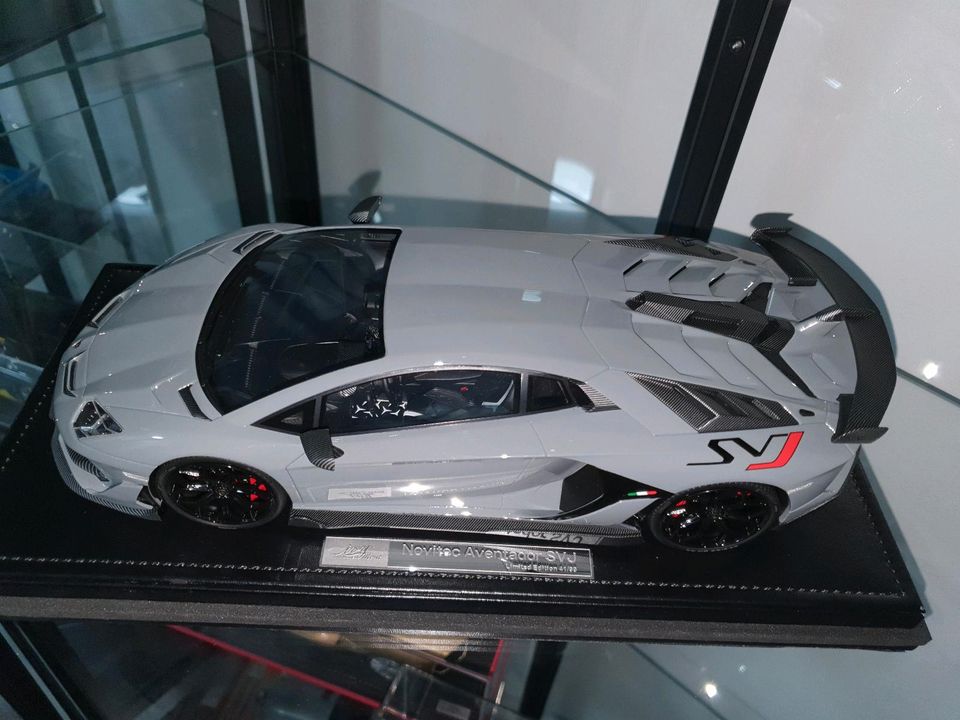 Lamborghini Aventador SVJ Novitec Nimbus Grey 1:18 Ivy Merit in Regensburg