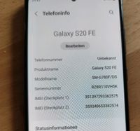 Samsung Galaxy S20 FE Nordrhein-Westfalen - Netphen Vorschau