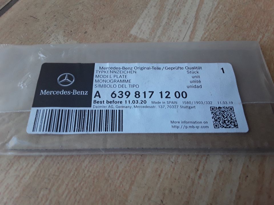 Mercedes Typenschild CDI ( neu in OVP) in Haldensleben