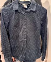 H&M Bluse #Pünktchen# dunkelblau Sachsen - Bad Lausick Vorschau