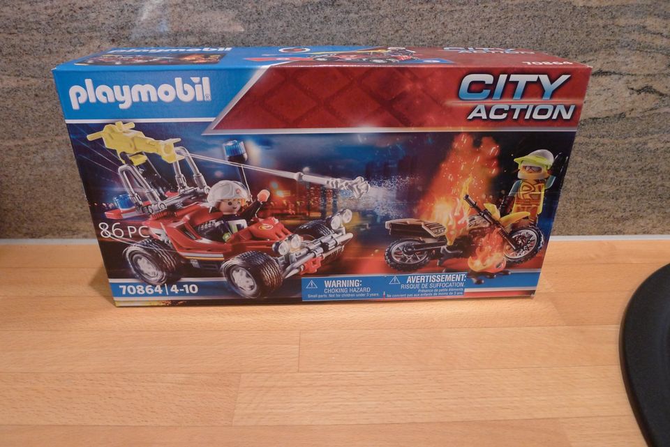 Playmobil 70864 Feuerwehr Einsatz mit Löschfahrzeug   NEU in Zülpich