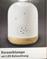 Keramik-Lampe mit 8 LED-Beleuchtung 15 cm innen / außen Leuchte Sachsen-Anhalt - Halle Vorschau