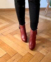 Leder Bordeaux Rote Boots / BULLBOXER München - Laim Vorschau