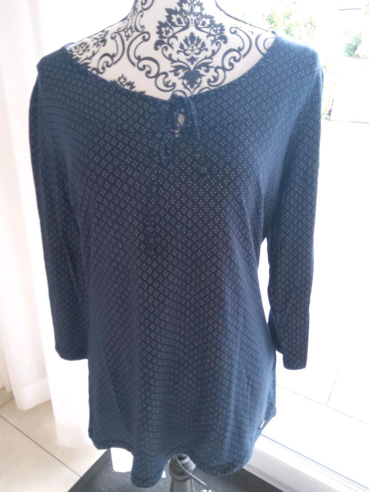 S. Oliver Shirt~Bluse~Tunika☆blau mit weißen Punkten☆Gr.38 in Dortmund