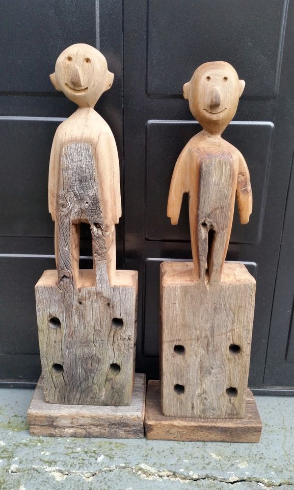 Holzfigur , Skulptur , Menschenfigur , Altholz in Verden