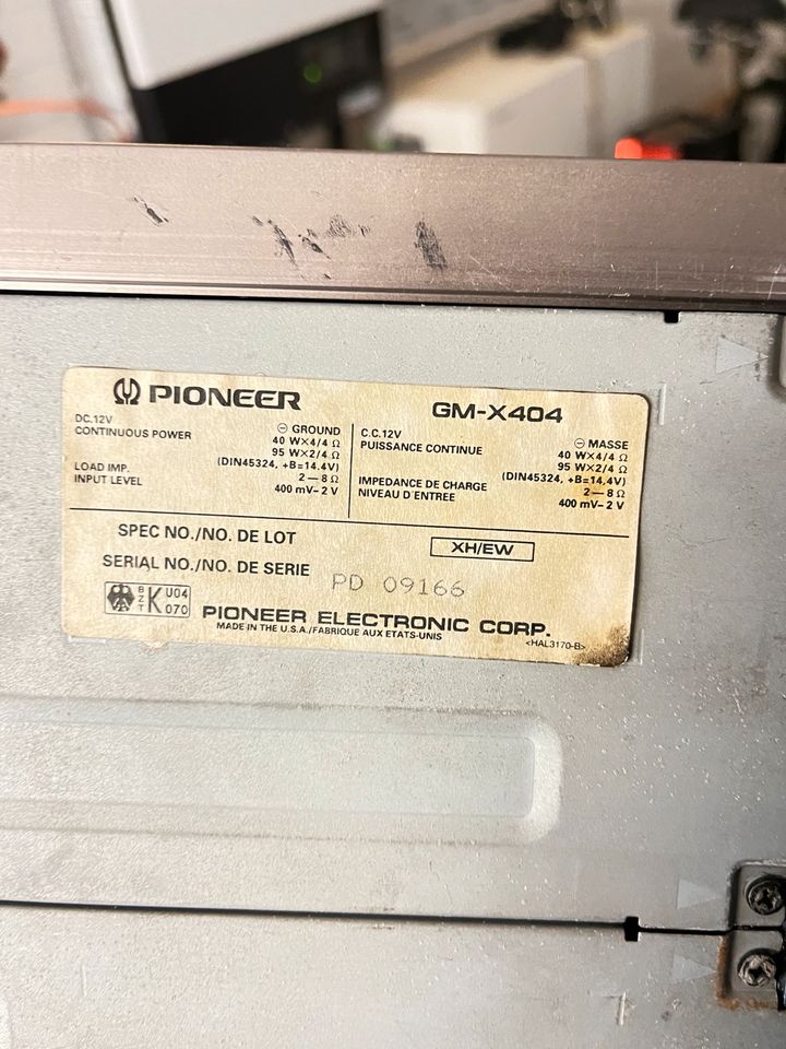 Pioneer Endstufen GM-X404 in Kevelaer