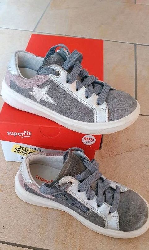 Superfit Sneaker Cosmo für Mädchen, Gr. 29, hellgrau / rosa in Zahna-Elster