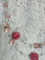 schönes Set - Kette + Ohrringe, rosa / rose, silber Bayern - Ichenhausen Vorschau