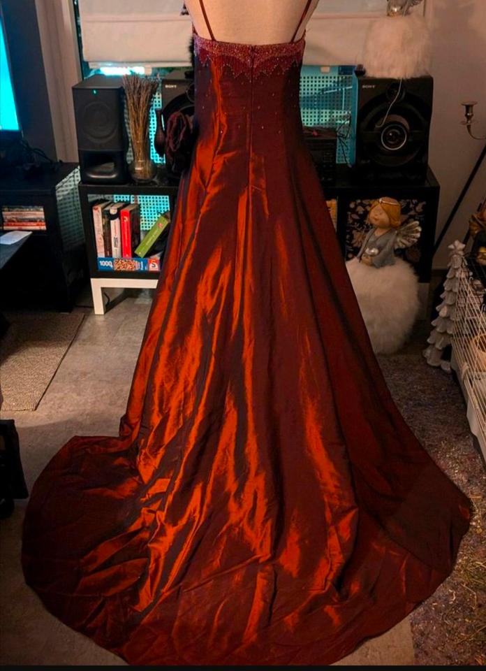 hochwertiges Tafft Abendkleid zu verkaufen einmal getragen in Datteln