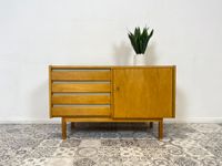 WMK Minimalistische und geräumige 60er Jahre Kommode mit Schublade und großem Fach # Sideboard Lowboard TV-Lowboard Schrank Wäschekommode Schubladenkommode Fernsehkommode Vintage Retro Mid-Century Friedrichshain-Kreuzberg - Friedrichshain Vorschau