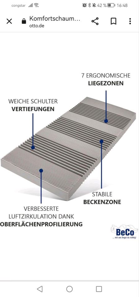 Komfortschaummatratze »Matratze Selection MF - *neu* 80*200 in Ginsheim-Gustavsburg