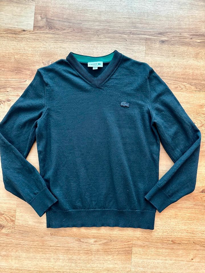 Pullover Lacoste Sweatshirt Herren schwarz Größe M in Wöllstein