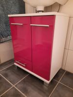 Waschtischunterschrank, weiß / rot, 50 cm breit, 62,5 cm hoch Nordrhein-Westfalen - Mönchengladbach Vorschau