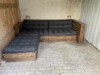 Lounge aus Paletten mit Sitzkissen Bayern - Puchheim Vorschau