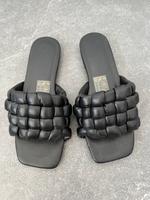 Schwarze Damen Slipper / Slides / Pantolette von C&A Gr. 38 Aachen - Preuswald Vorschau